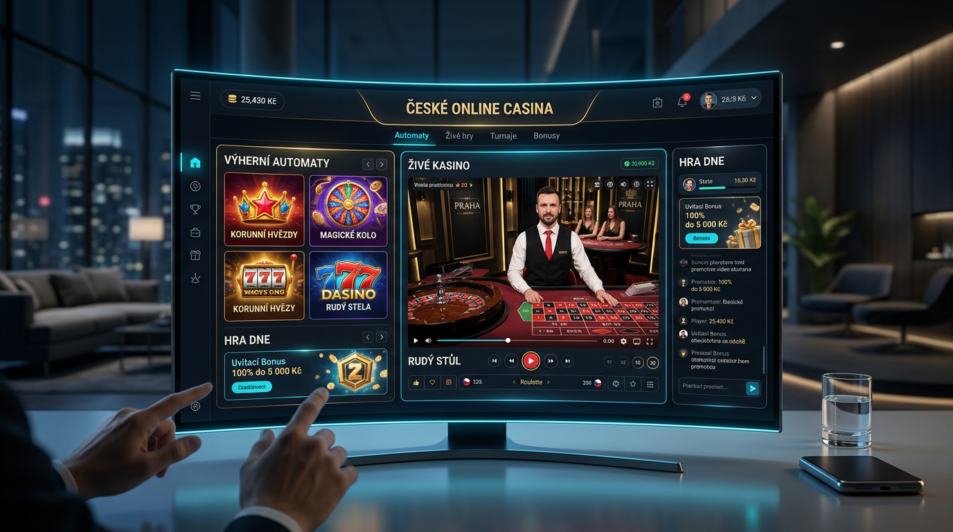 Moderní digitální rozhraní českého online kasina pro rok 2026